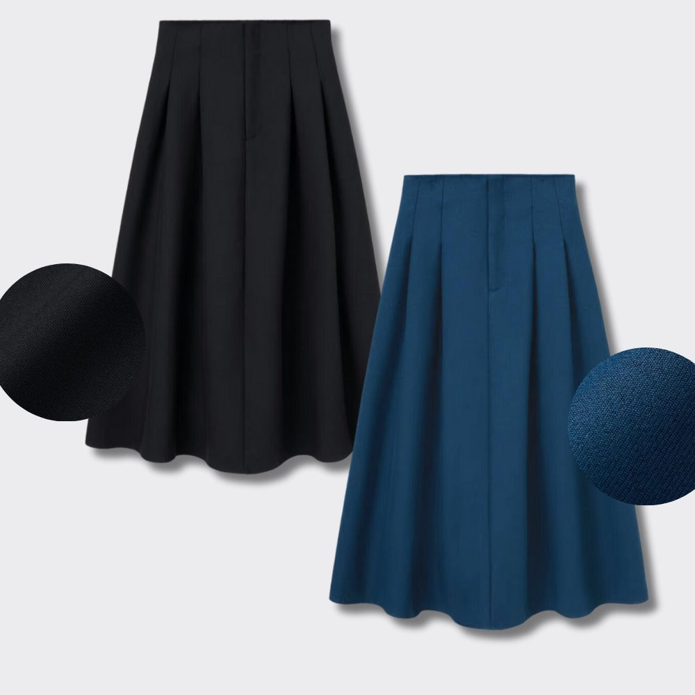 Rok Midi Flare Wanita Highwaist (UNQ383 HWAIST FLARE MIDI)