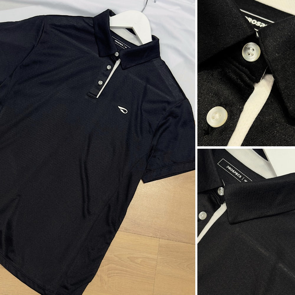 Atasan Polo Wanita Lengan Pendek (PRP01 DRYFIT BLACK POLO)