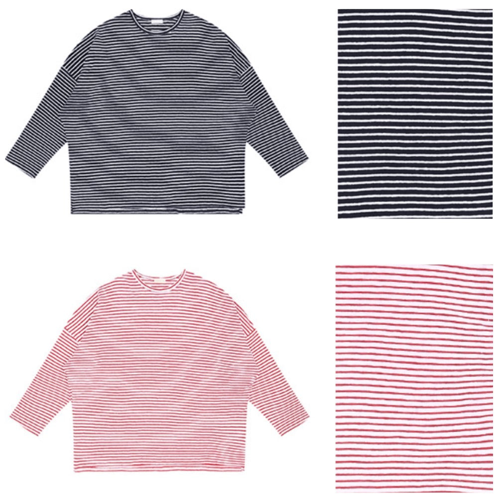 Atasan Kaos Wanita Oversized Lengan Panjang (MCM05 OVERFIT LINEN TEE)