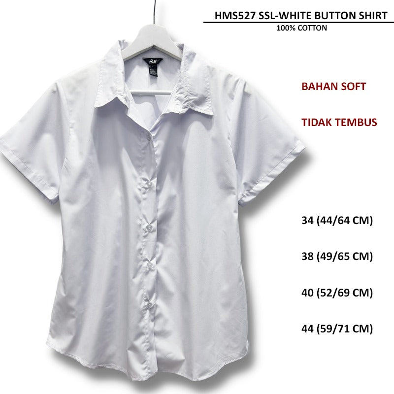 Kemeja Kasual Wanita Lengan Pendek (HMS527 SSL BUTTON SHIRT)
