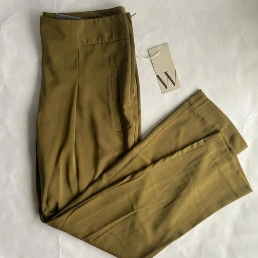Celana Panjang Wanita Slimfit Highrise Stretch (WORTH38 SLIMLEG OLIVE PANTS)