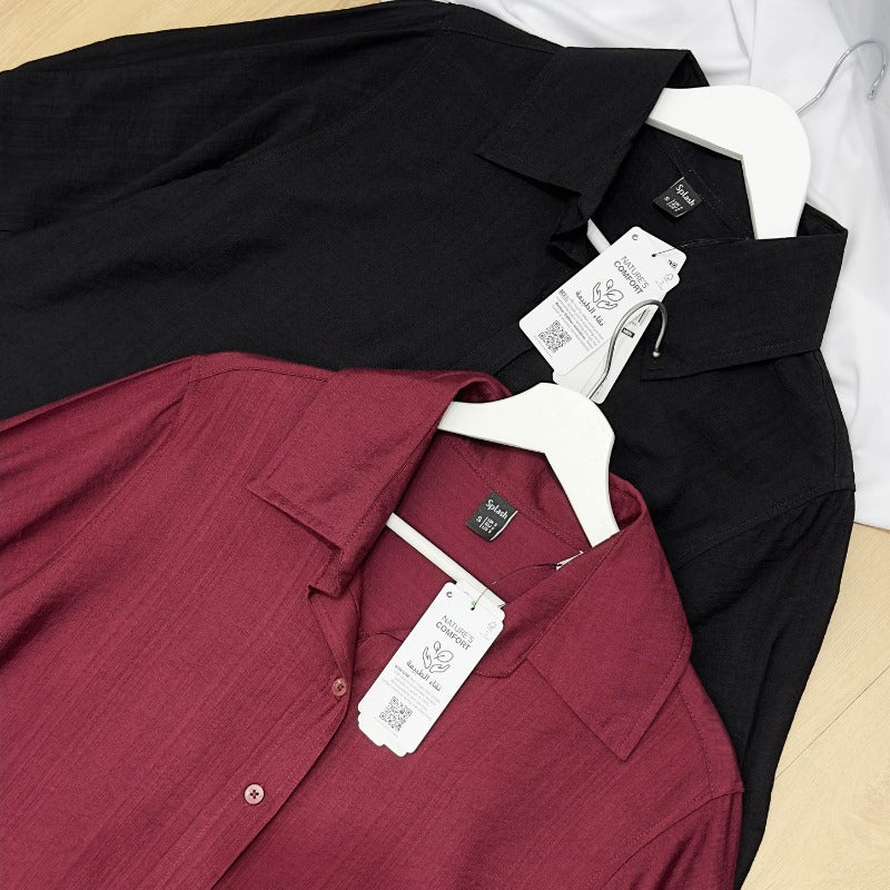 Atasan Kemeja Wanita Lengan Panjang (SPL31 HEM CRINKLE SHIRT)