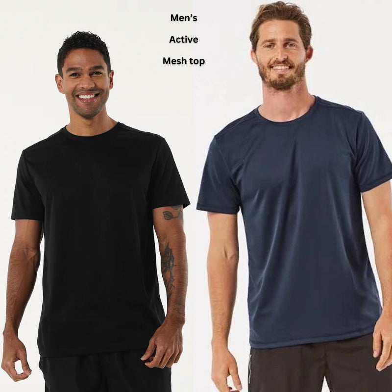 Atasan Kaos Olahraga Pria Lengan Pendek (ANK89 ACTIVEMESH TOP)