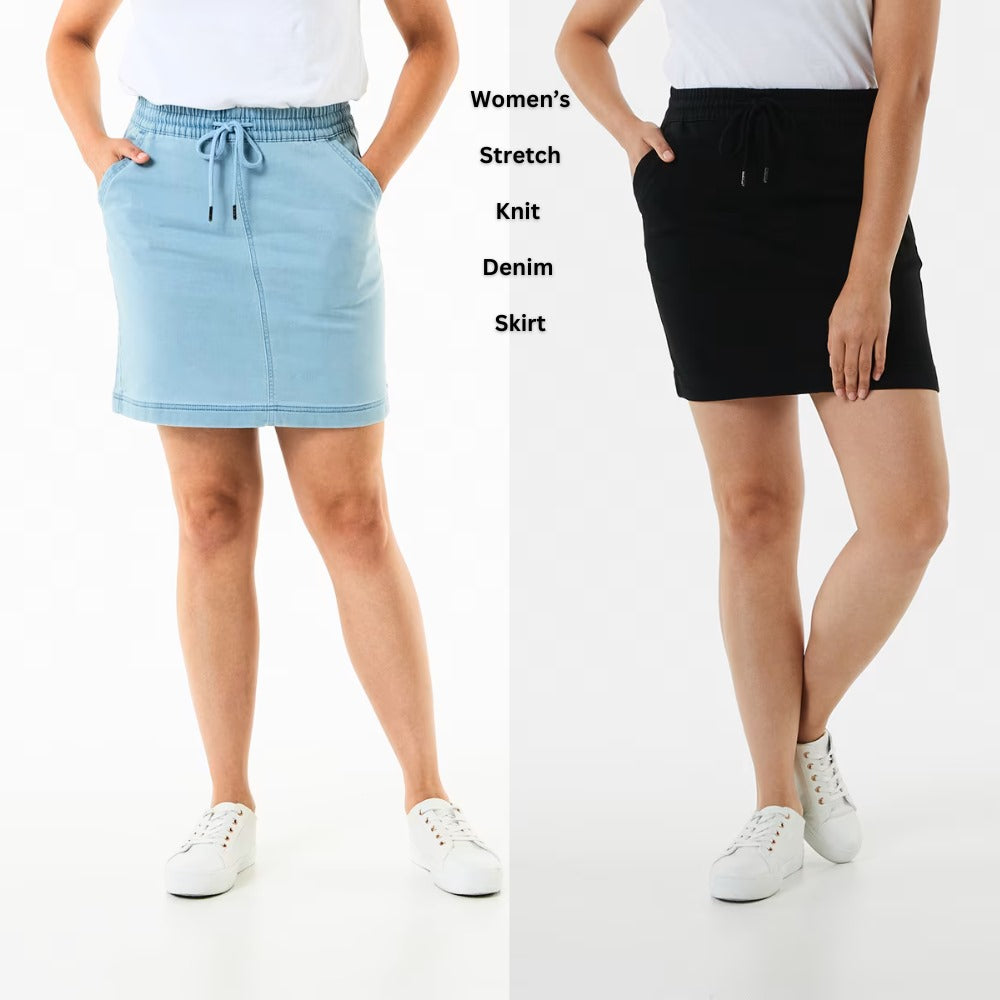 Rok Span Pendek Wanita Highwaist Stretch Denim (ANK90 DENIM SKIRT)