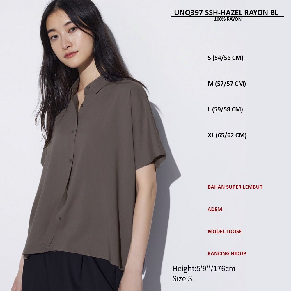Atasan Blouse Wanita Lengan Pendek (UNQ397 SS RAYON BL)