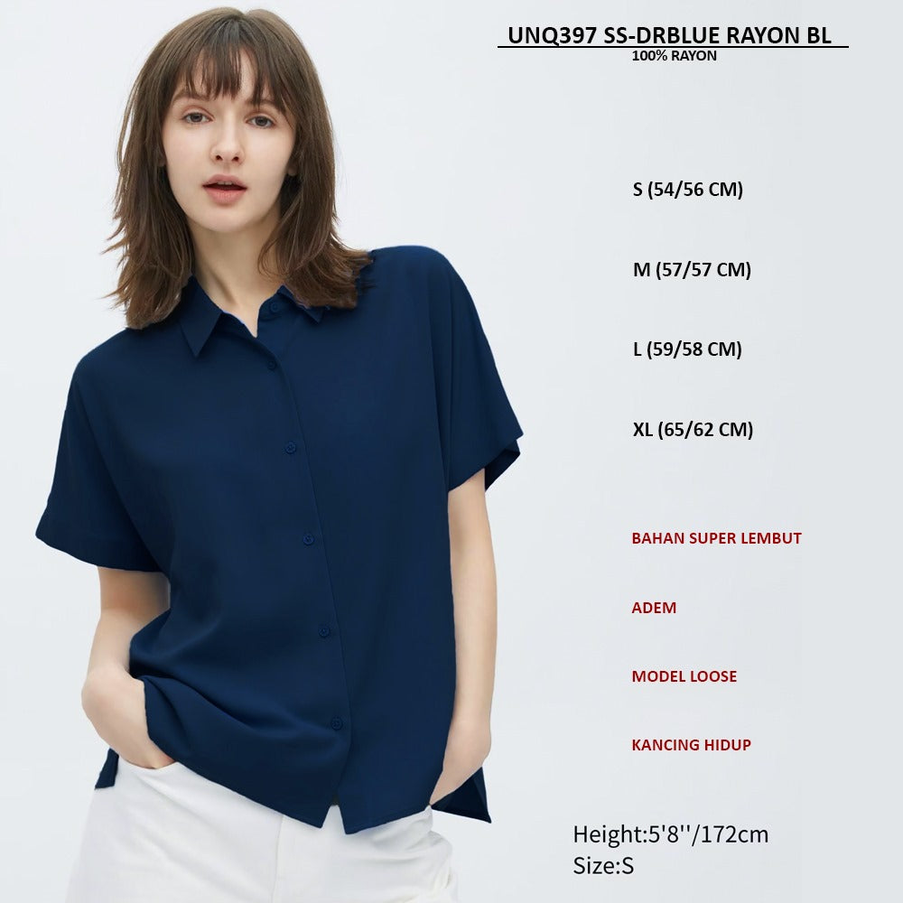 Atasan Blouse Wanita Lengan Pendek (UNQ397 SS RAYON BL)