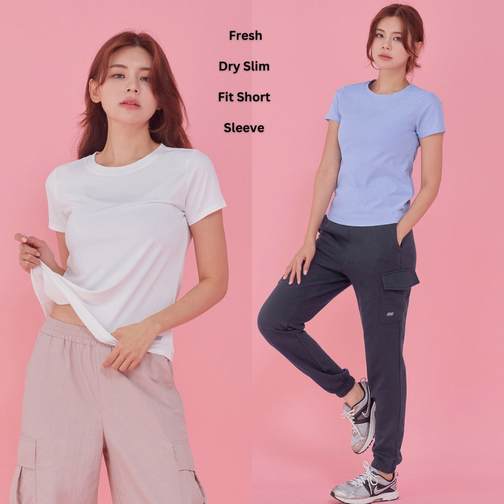 Atasan Kaos Olahraga Wanita Lengan Pendek (STL50 FRESH SLIM)