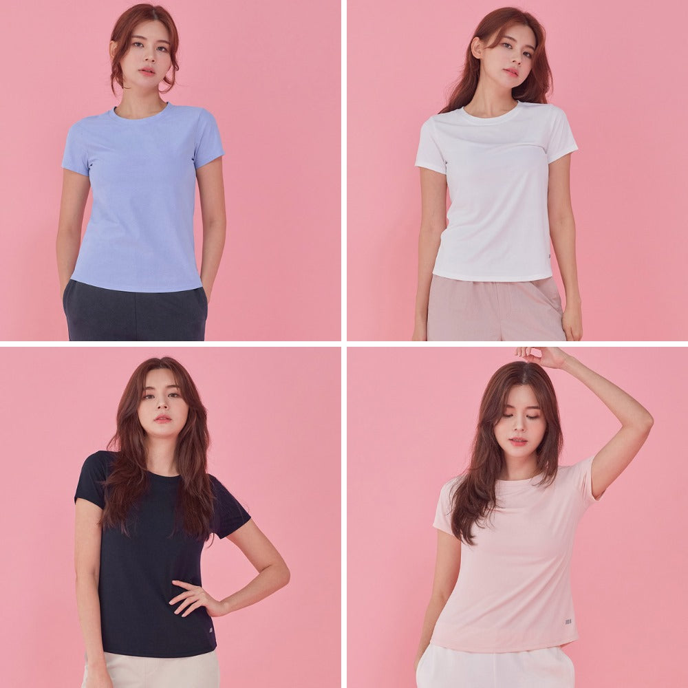 Atasan Kaos Olahraga Wanita Lengan Pendek (STL50 FRESH SLIM)