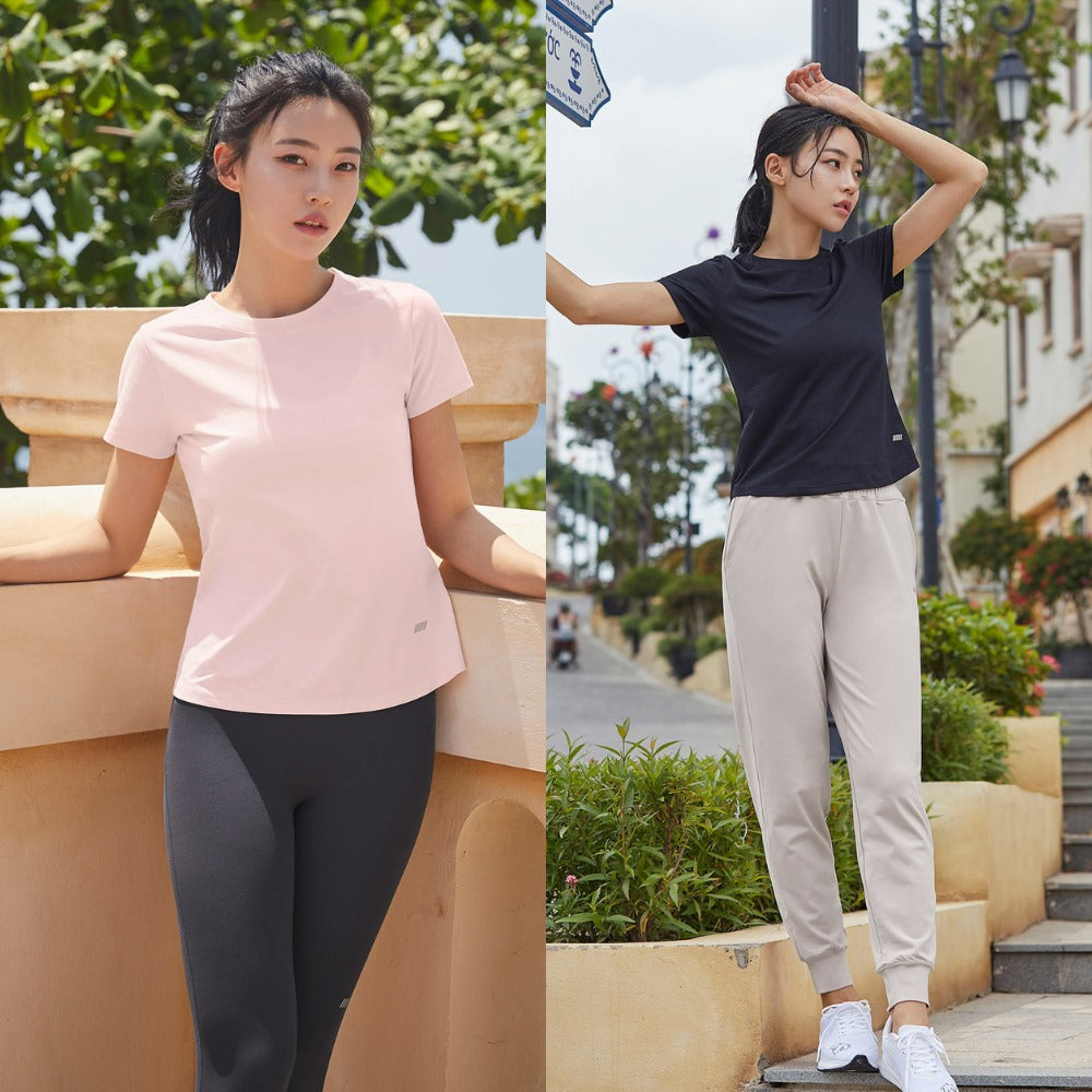 Atasan Kaos Olahraga Wanita Lengan Pendek (STL50 FRESH SLIM)