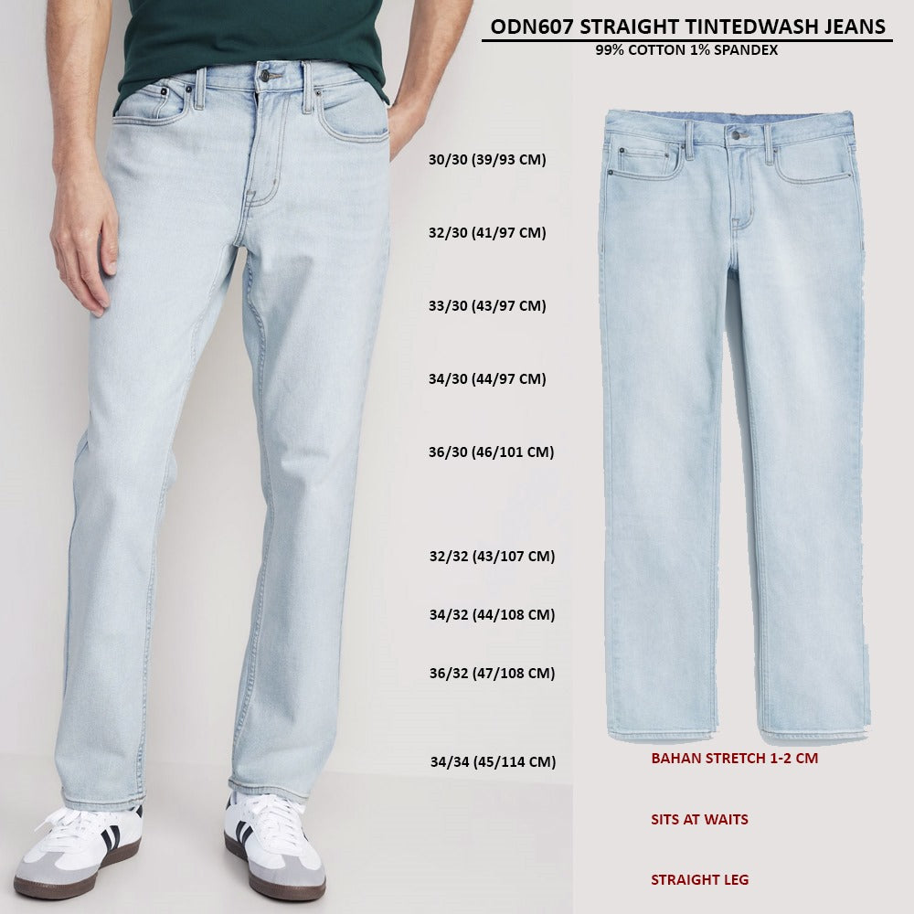 Celana Panjang Pria Stretch Straight (ODN607 STRAIGHT JEANS)