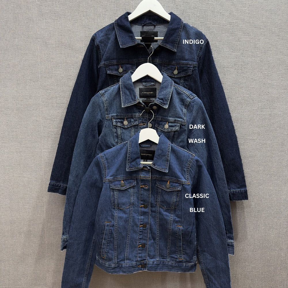 Jaket Denim Wanita Lengan Panjang (BREP89 DENIM JACKET)