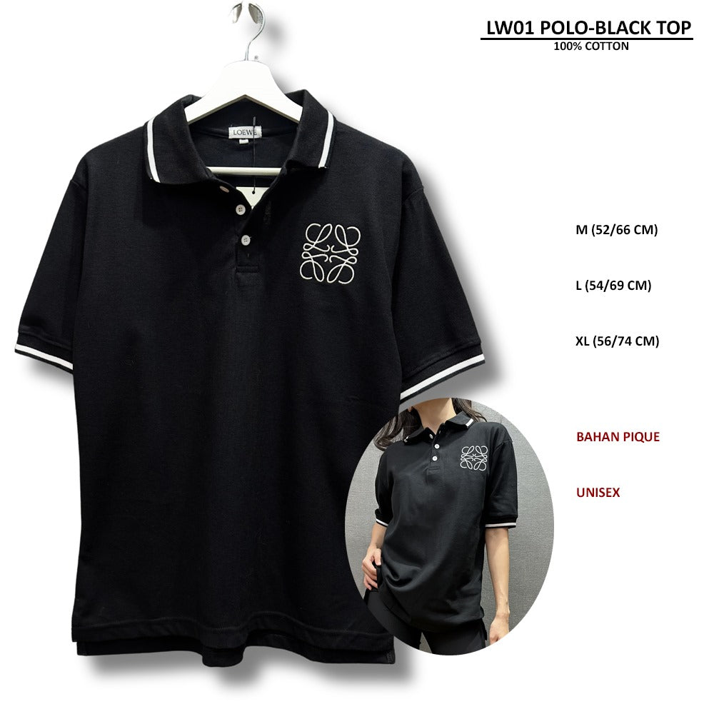 Atasan Kaos Polo Pria Lengan Pendek (LOW01 POLO TOP)