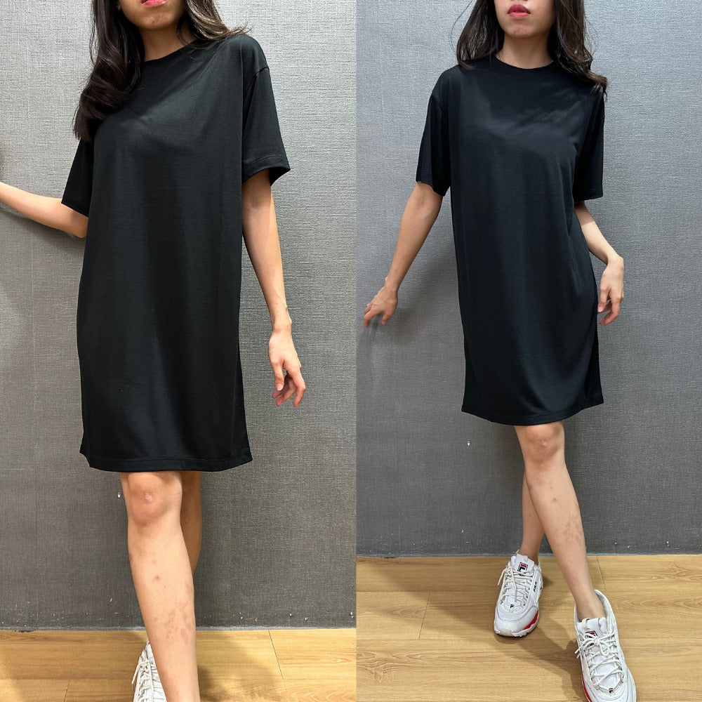Dress Mini Casual Lengan Pendek (PNK01 RELAX BLACK DR)