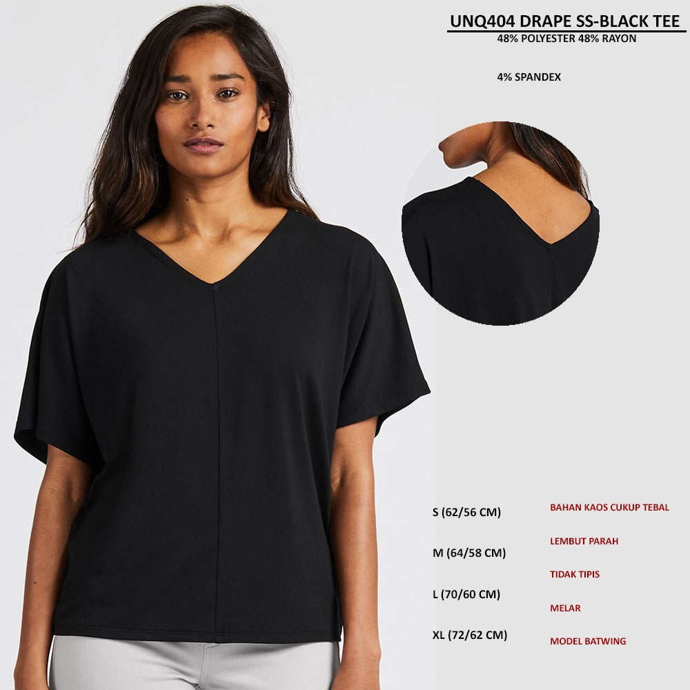 Atasan Kaos Wanita Lengan Pendek (UNQ404 DRAPE SS TEE)