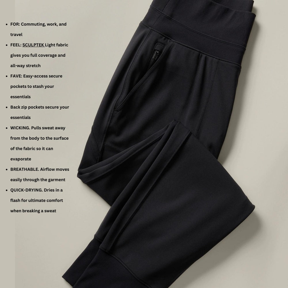 Celana Panjang Jogger Wanita Stretch (ATHL22 VENICE HRISE JOG)
