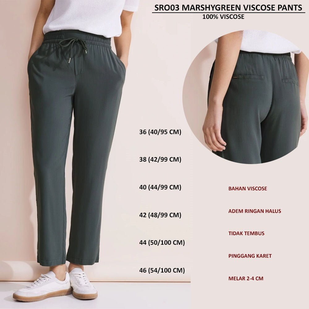 Celana Panjang Kulot Wanita Viscose (SRO03 VISCOSE PANTS)