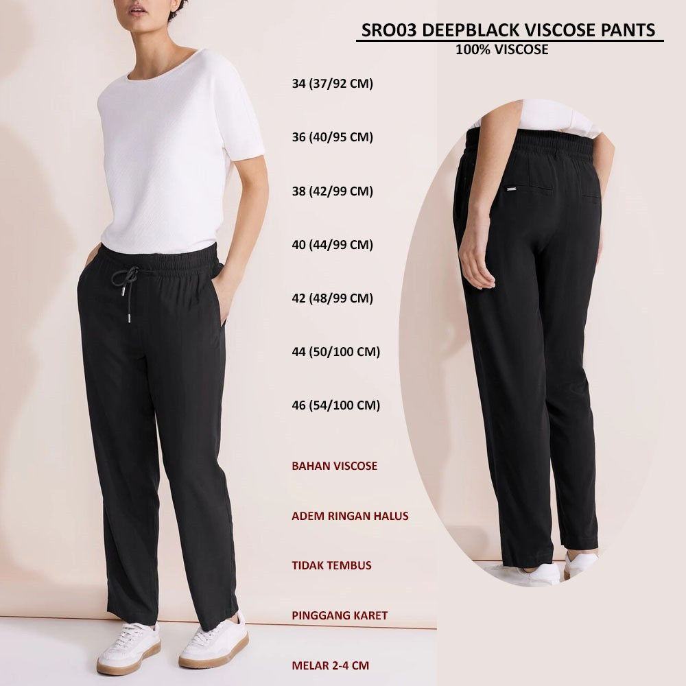 Celana Panjang Kulot Wanita Viscose (SRO03 VISCOSE PANTS)