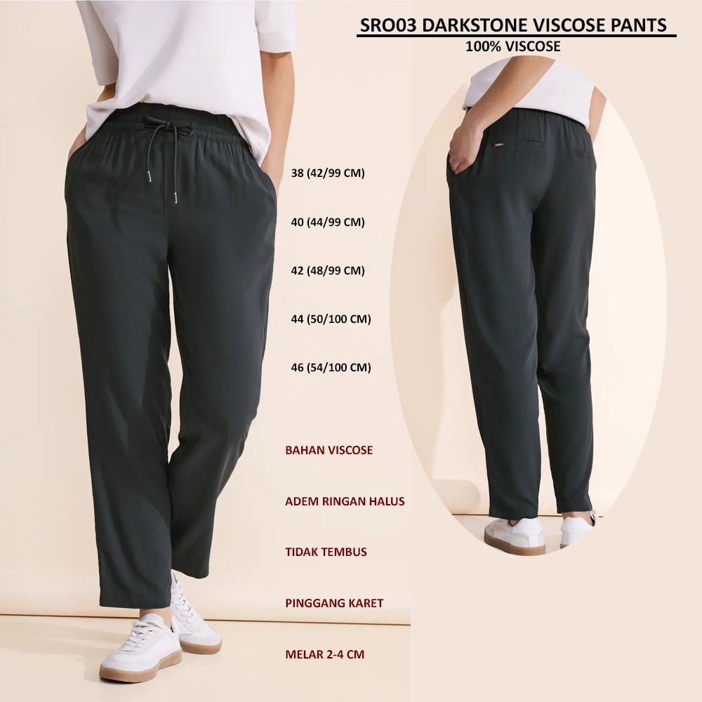 Celana Panjang Kulot Wanita Viscose (SRO03 VISCOSE PANTS)