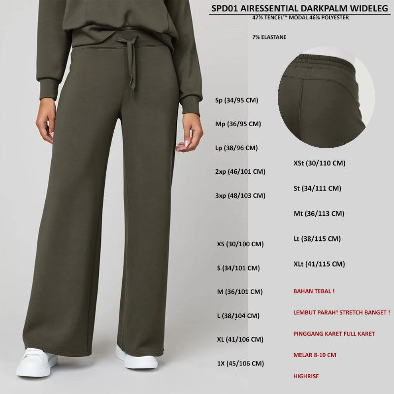 Celana Panjang Wanita Highrise (SPD01 AIRESSENTIAL WIDELEG)