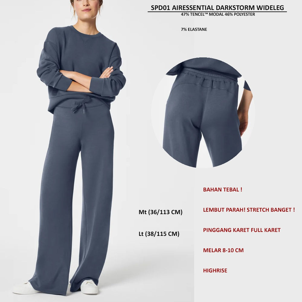 Celana Panjang Wanita Highrise (SPD01 AIRESSENTIAL WIDELEG)