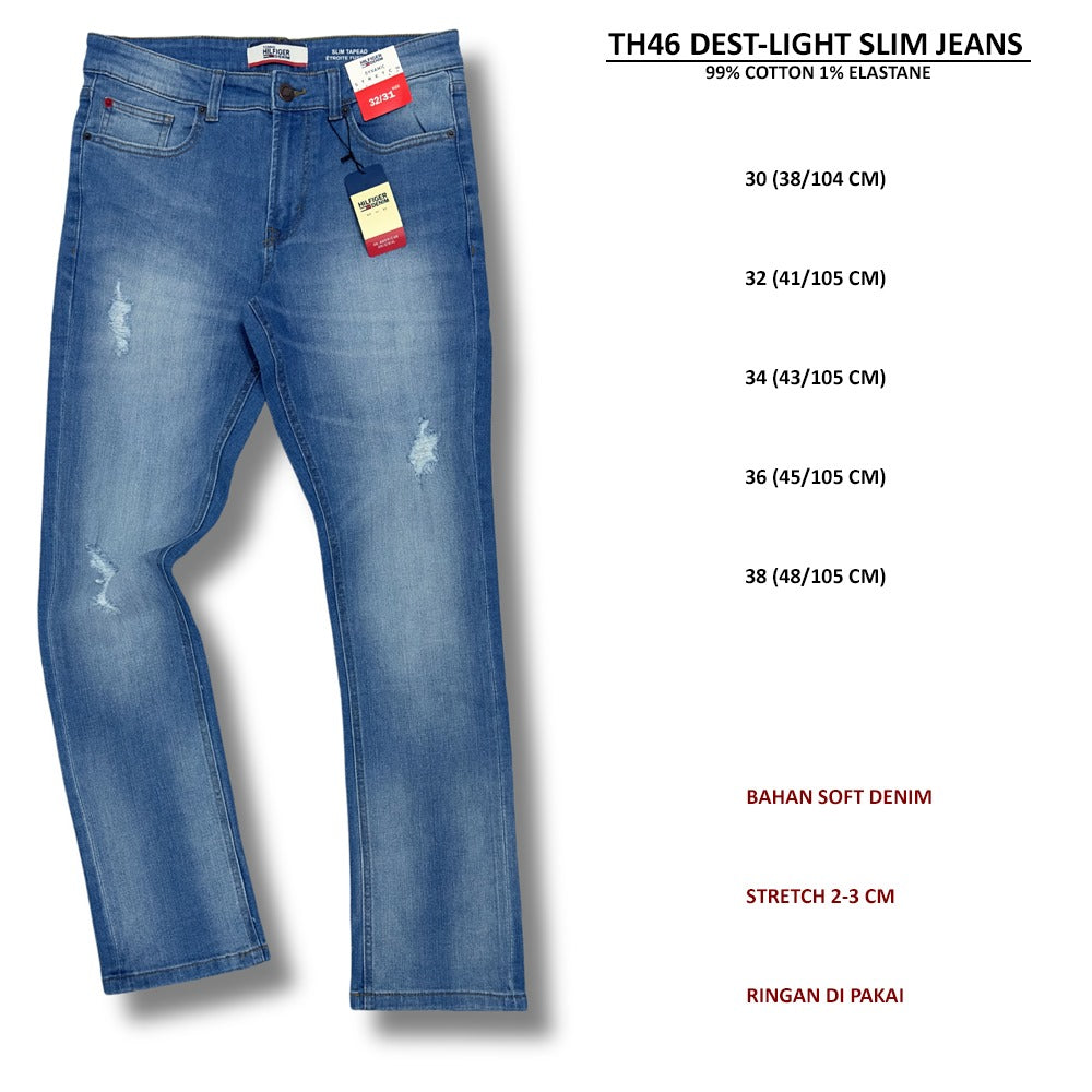 Celana Panjang Jeans Pria Soft Denim (TH46 SLIM JEANS)