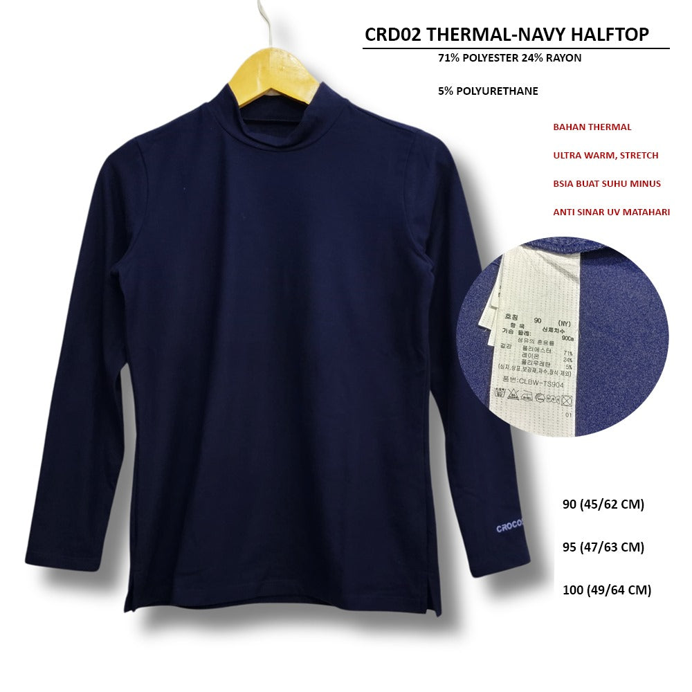 Atasan Kaos Wanita Lengan Panjang (CRD02 THERMAL HALFTOP)