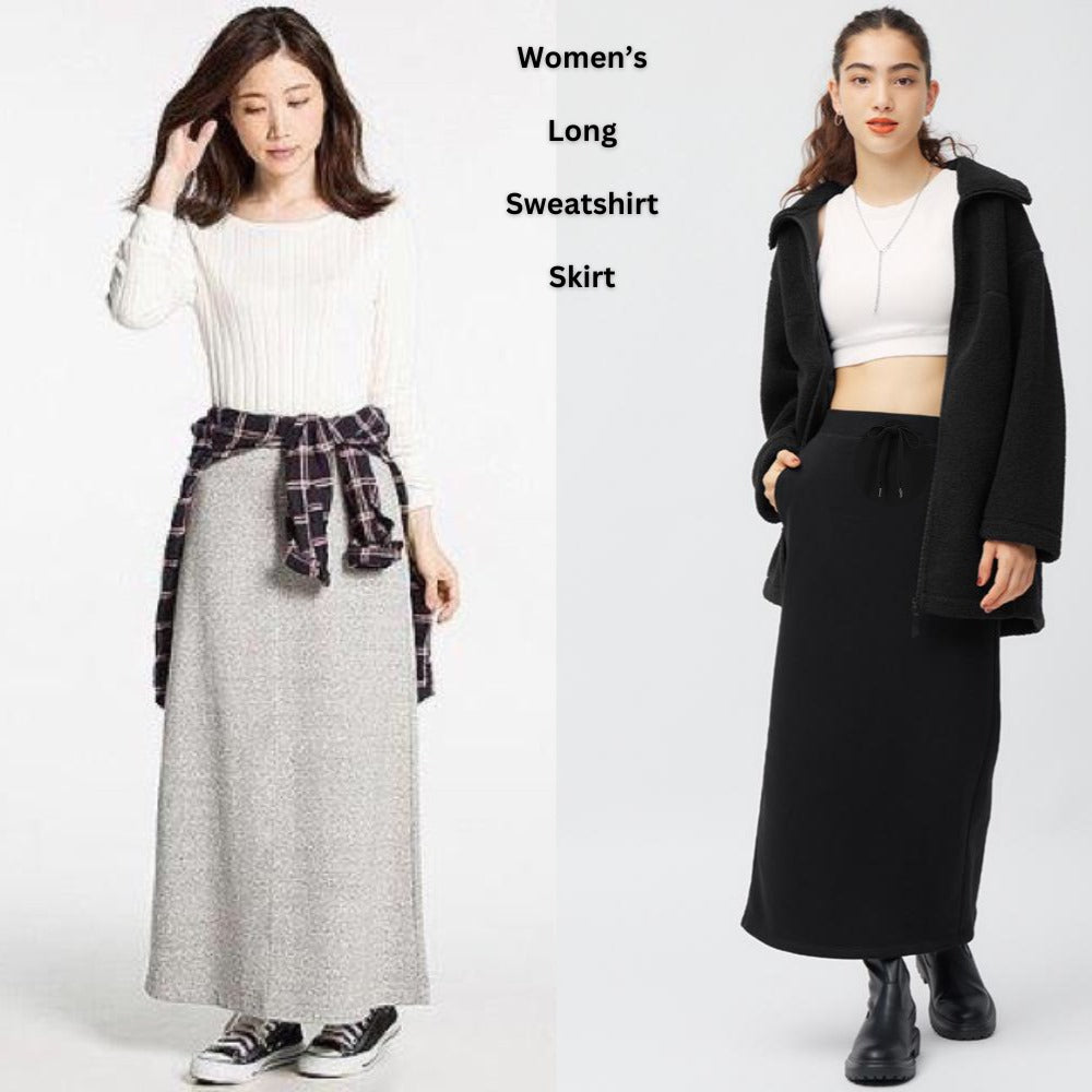 Rok Midi Span Wanita Terry Highrise (UNQ382 SWEET ALINE SKIRT)
