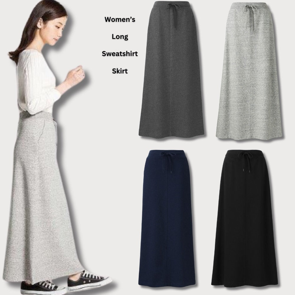 Rok Midi Span Wanita Terry Highrise (UNQ382 SWEET ALINE SKIRT)
