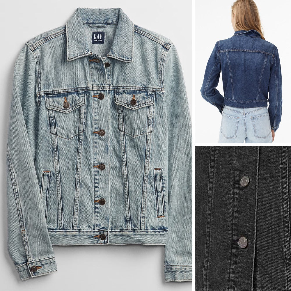 Jaket Denim Wania Lengan Panjang (GPJ388 ICON DENIM JACKET)