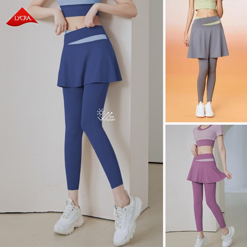 Celana Legging Olahraga Wanita Stretch (KRN26 SKIRT LEGGING)