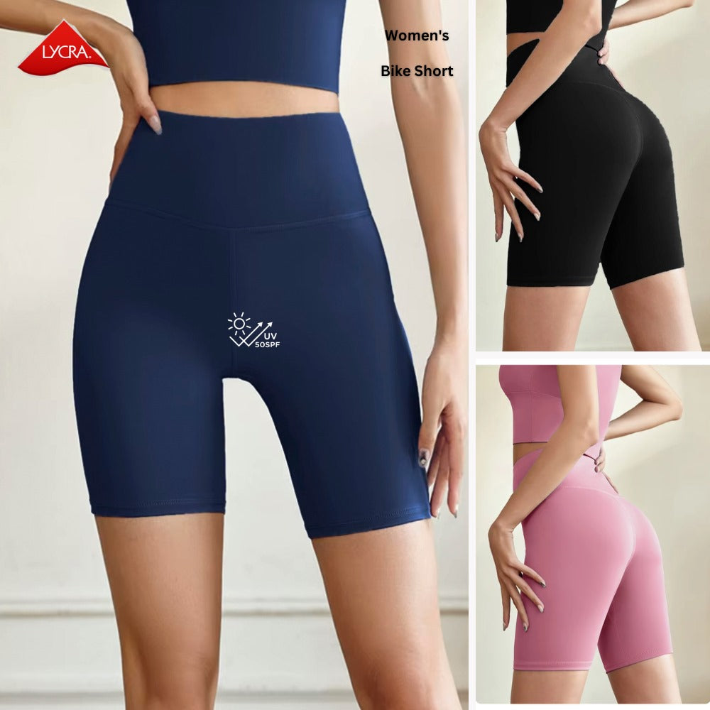 Celana Pendek Olahraga Wanita Stretch Highrise (KRN28 BIKE SHORT)