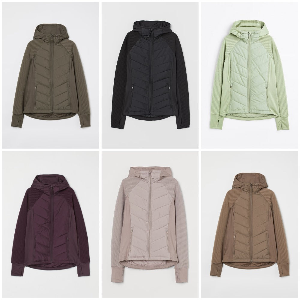 Jaket Wanita Lengan Panjang Padded Waterpoof (HMJ529 HOODED JACKET)
