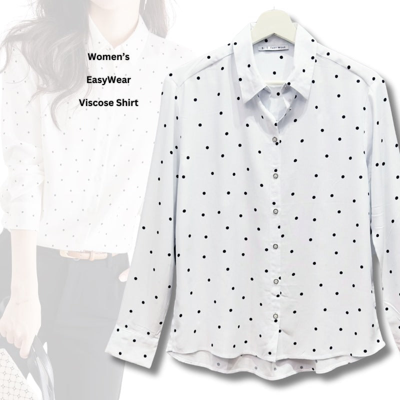 Atasan Blouse Wanita Lengan Panjang (ESW01 EASYWEAR DOT BLOUSE)
