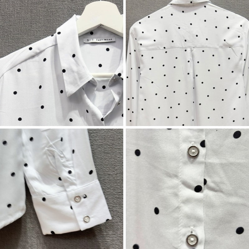 Atasan Blouse Wanita Lengan Panjang (ESW01 EASYWEAR DOT BLOUSE)