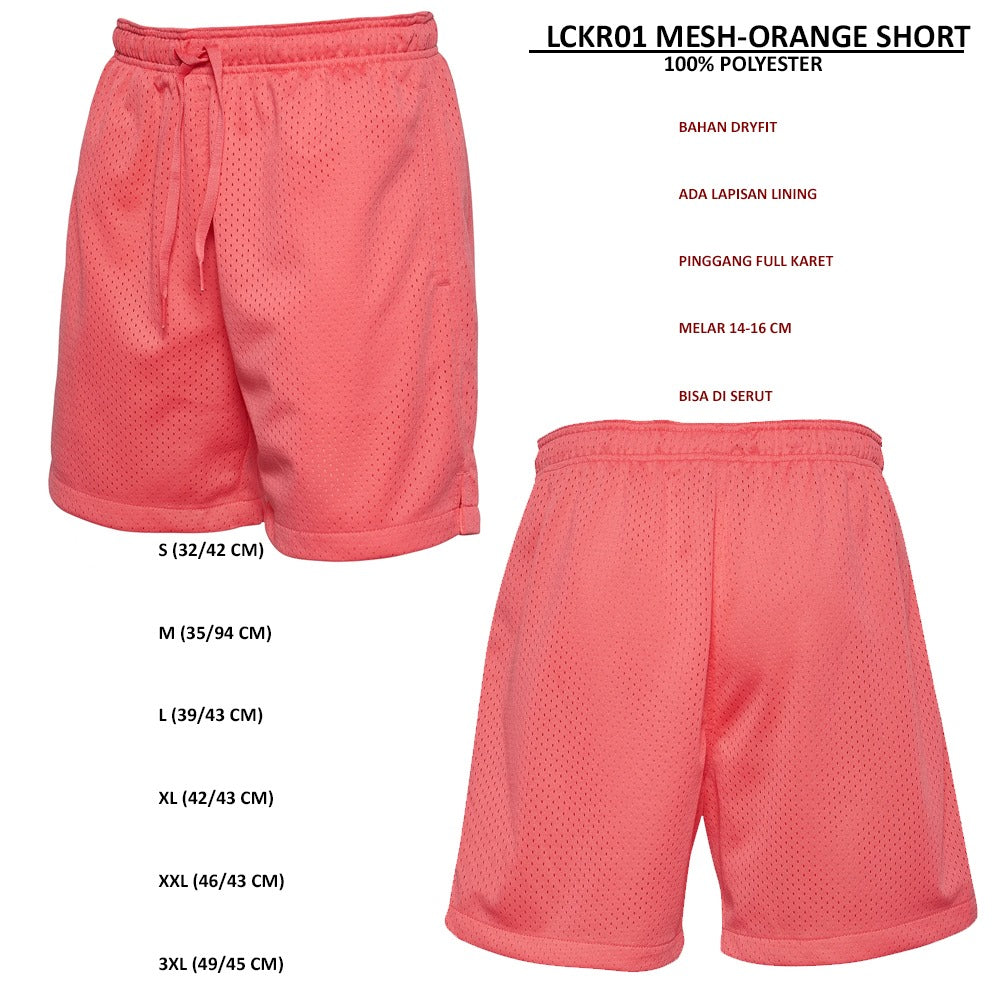 Celana Pendek Pria Dry Fit (LCKR01 MESH SHORT)