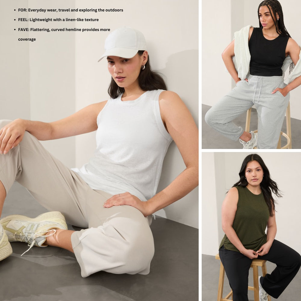Atasan Tanktop Wanita Strecth (ATHL24 BREEZY TANK)
