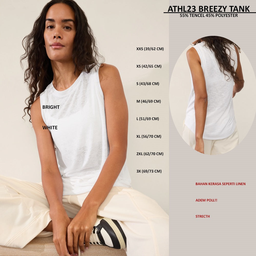 Atasan Tanktop Wanita Strecth (ATHL24 BREEZY TANK)