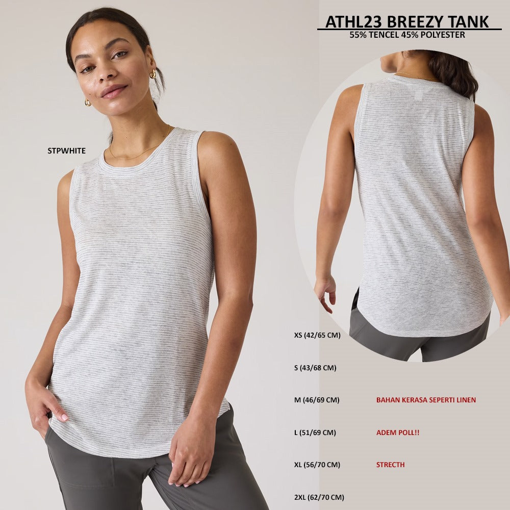 Atasan Tanktop Wanita Strecth (ATHL24 BREEZY TANK)