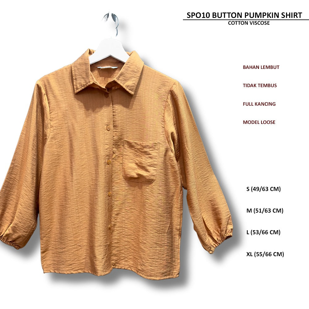 Atasan Kemeja Wanita Lengan Panjang (SPO10 BUTTON SHIRT)