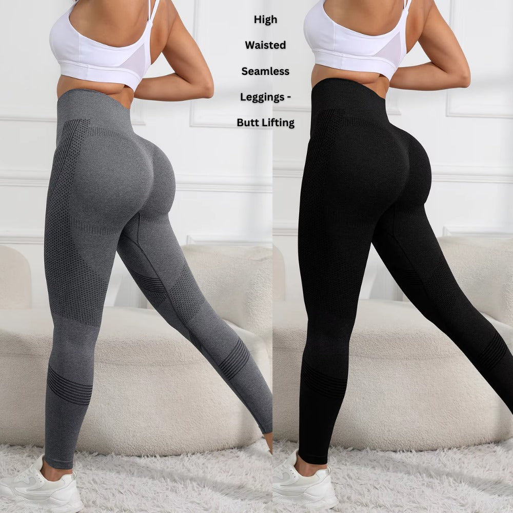 Celana Legging Olahraga Wanita (PNC01 SEAMLESS LIFT GRAY)