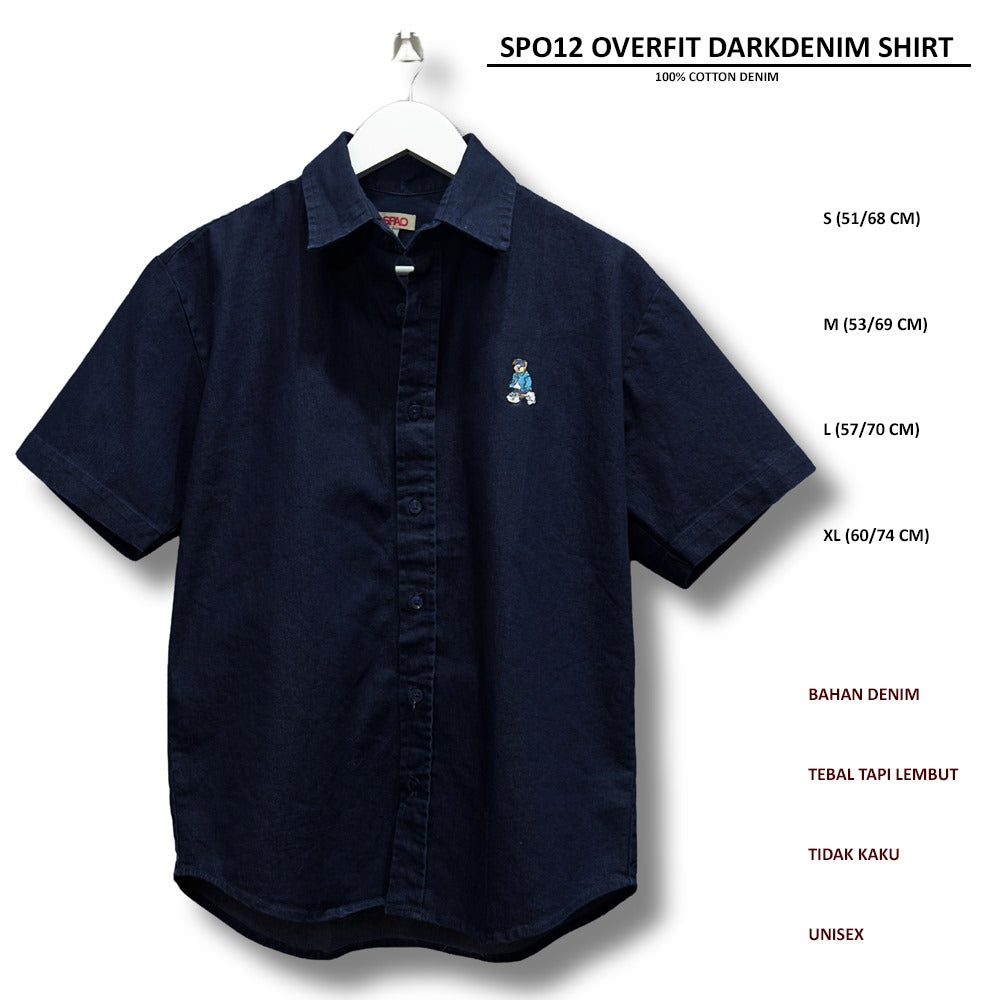 Atasan Kemeja Pria Lengan Pendek (SPO12 OVERFTI SHIRT)