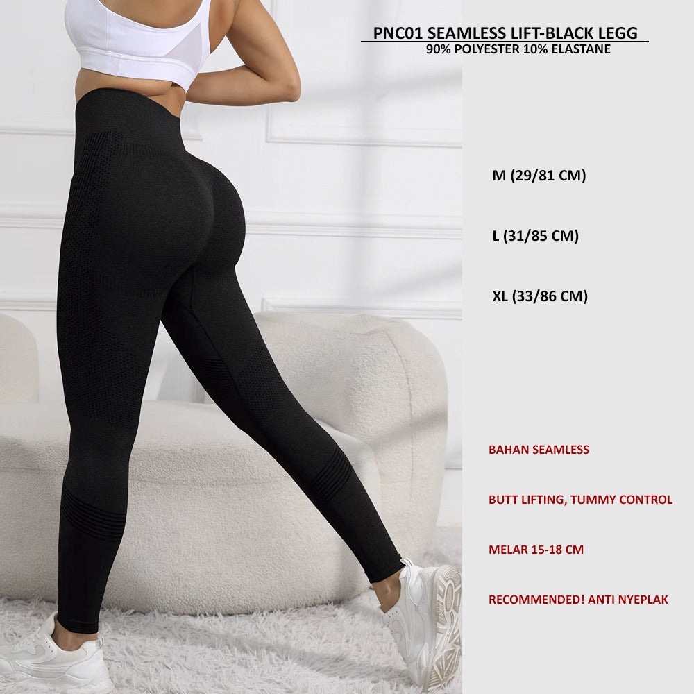 Celana Legging Olahraga Wanita (PNC01 SEAMLESS LIFT GRAY)