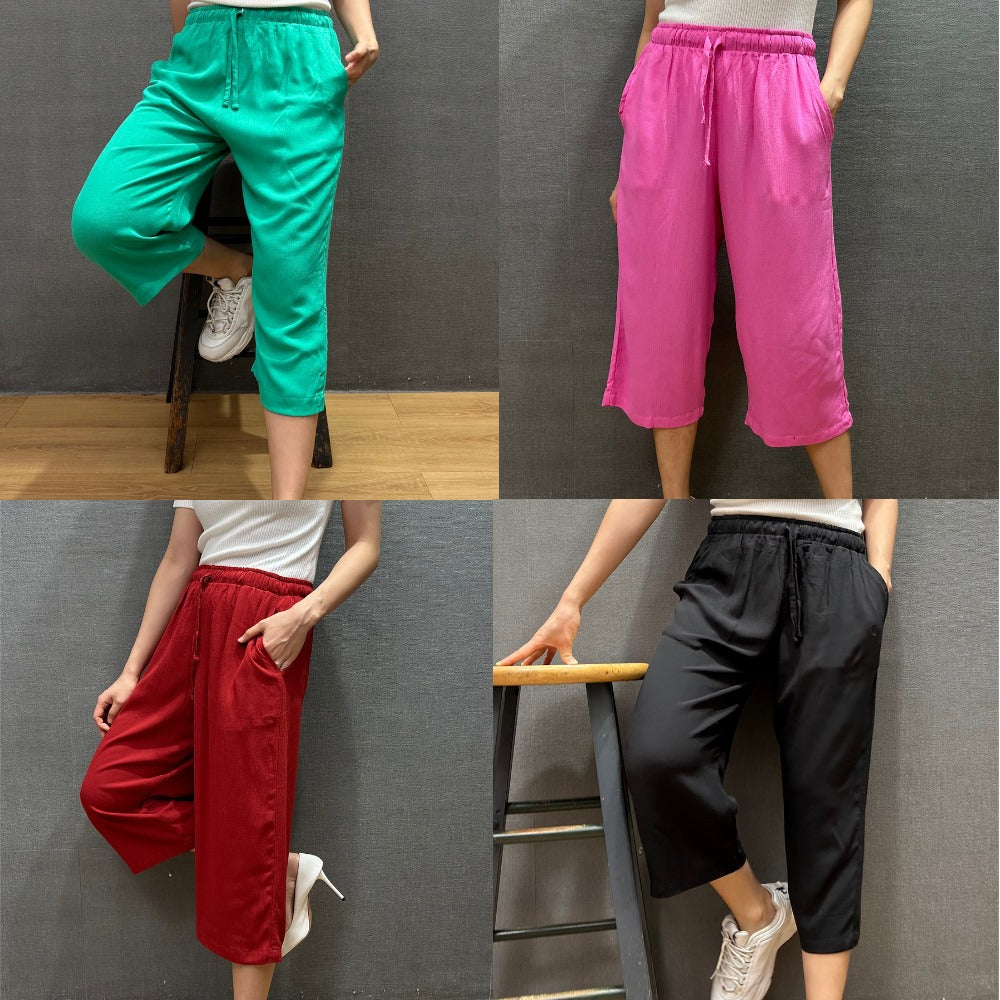 Celana Panjang Kulot Wanita (UNQ412 CREPE CULLOTE)