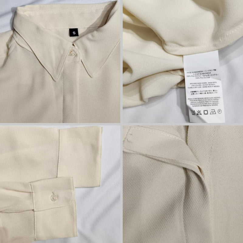 Atasan Kemeja Wanita Lengan Panjang (ISG05 TIMELESS SHIRT)
