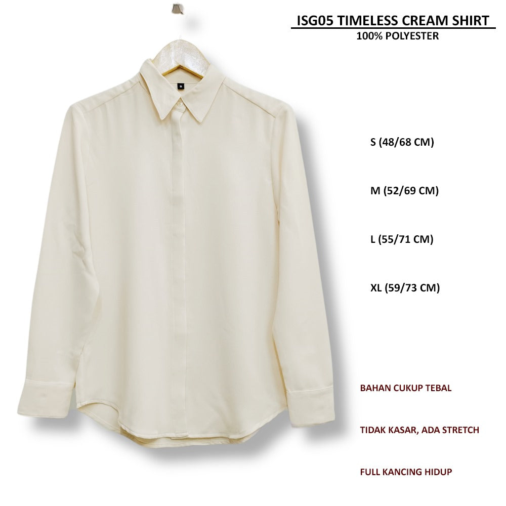 Atasan Kemeja Wanita Lengan Panjang (ISG05 TIMELESS SHIRT)