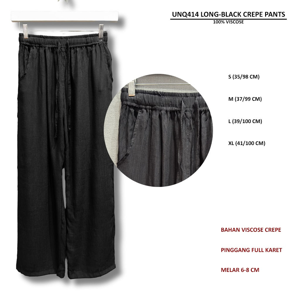 Celana Panjang Wanita Viscose (UNQ414 LONG CREPE PANTS)