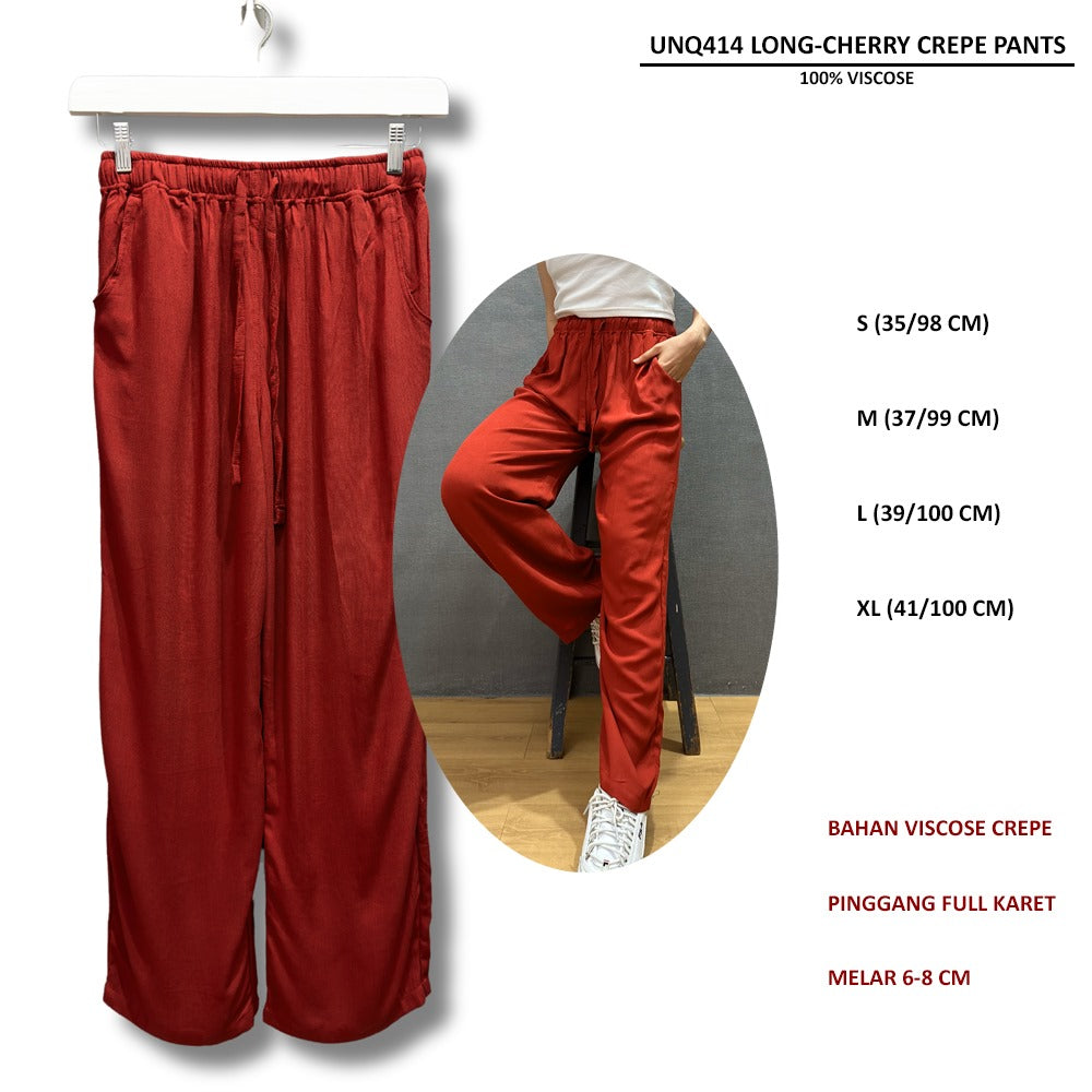 Celana Panjang Wanita Viscose (UNQ414 LONG CREPE PANTS)