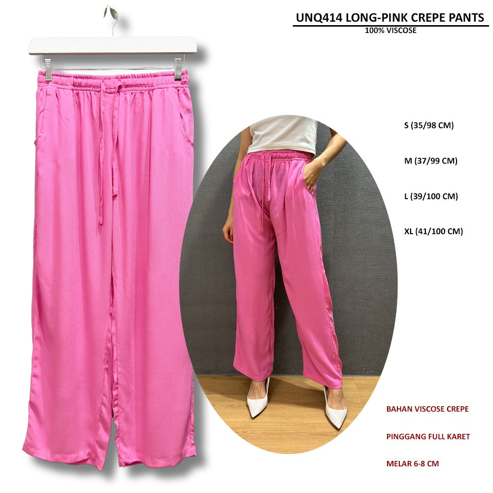 Celana Panjang Wanita Viscose (UNQ414 LONG CREPE PANTS)