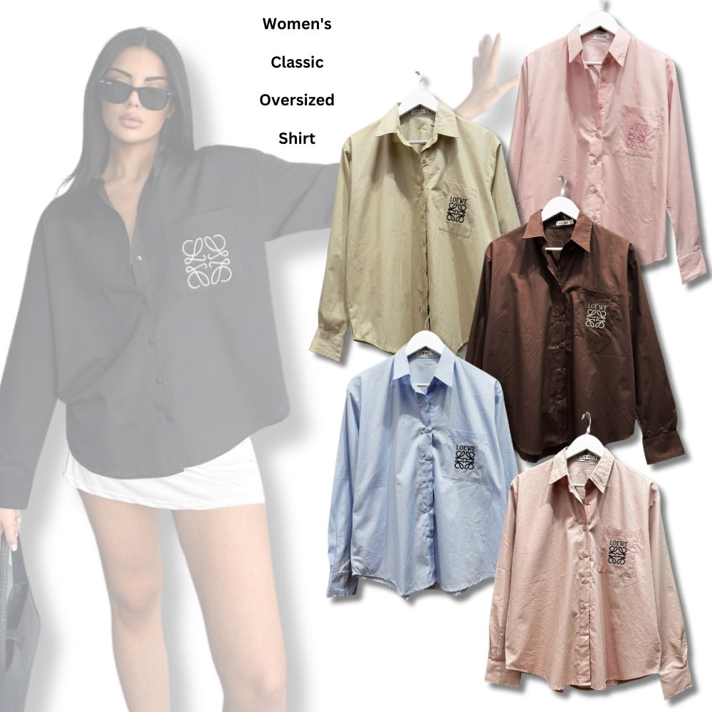 Atasan Kemeja Wanita Lengan Panjang (LW02 CLASSIC SHIRT)
