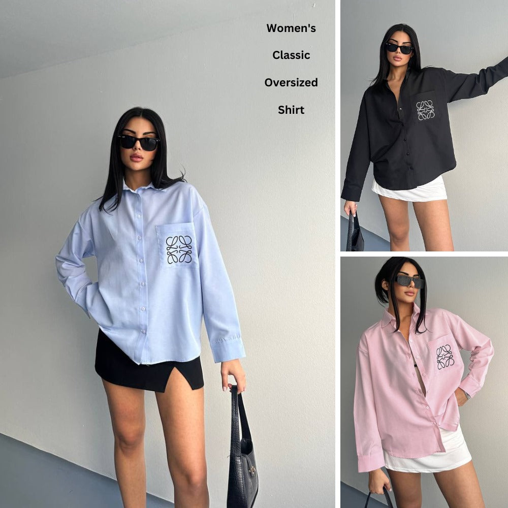 Atasan Kemeja Wanita Lengan Panjang (LW02 CLASSIC SHIRT)